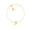 Sohavi Women's Gold Om Bracelet