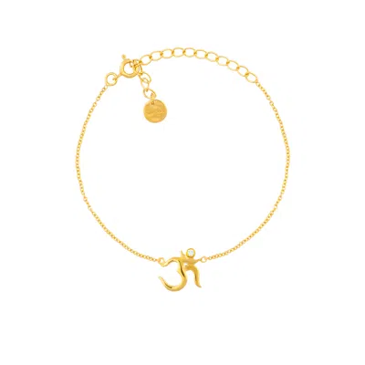 Sohavi Women's Gold Om Bracelet