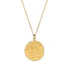 Sohavi Women's Gold Truth Coin Necklace