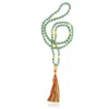 Sohavi Women's Green Aventurine Healed Heart Mala
