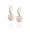 Sohavi Women's Heart Of Rose Gold Earrings