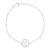Sohavi Women's Silver / White Circle Of Light Bracelet With Cubic Zirconia