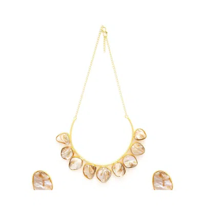 Sohi Abstract-stone Jewellery Set