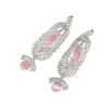 Sohi Bijou-block Drop Earrings In Silver