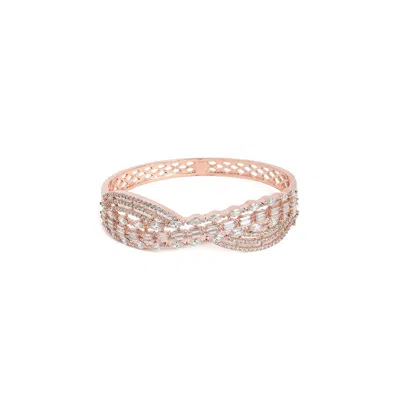 Sohi Bijou-twist Bangle Bracelet In Silver