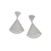Sohi Bling Drop Earrings In Metallic