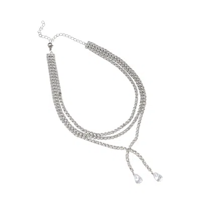 Sohi Bling Multi-layer Necklace In Metallic