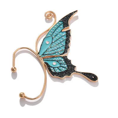 Sohi Blue Contemporary Studs Earrings In Multi