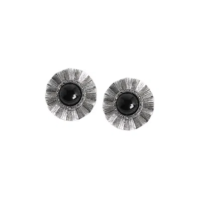 Sohi Casual Drop Earrings In Black