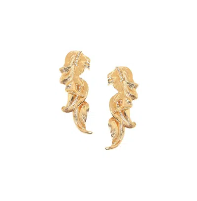 Sohi Casual Drop Earrings In Gold