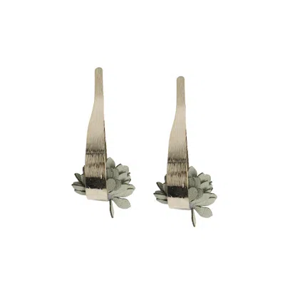 Sohi Casual Drop Earrings In Green