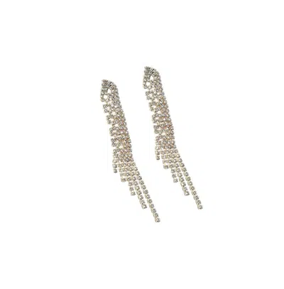 Sohi Casual Drop Earrings In Silver