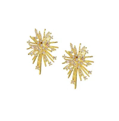 Sohi Casual Stud Earrings In Silver
