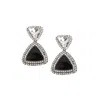 Sohi Celestial Cascade Drop Earrings In Black
