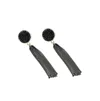 Sohi Circular-tassel Drop Earrings In Black