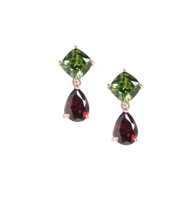 Sohi Crystal-hue Drop Earrings