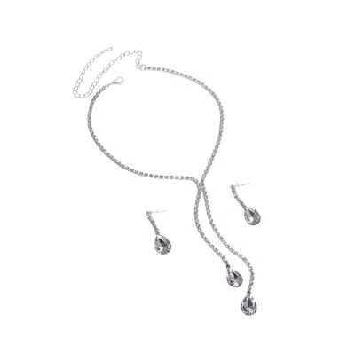 Sohi Crystal Jewellery Set In Metallic
