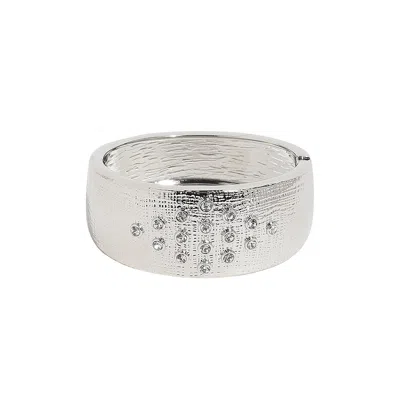 Sohi Crystal Rhombus Bracelet In Metallic