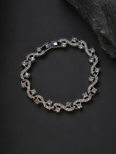 Sohi Designer Bracelet In Metallic