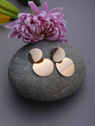 Sohi Designer Drop Earrings In Gold
