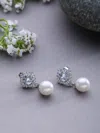 Sohi Designer Drop Earrings In Silver