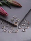 Sohi Designer Gold Plated Set Of 15 Rings In Silver