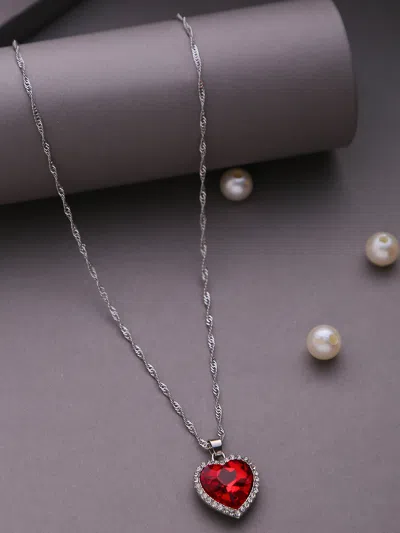Sohi Designer Pendant Chain In Silver