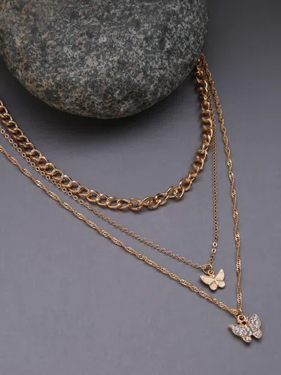 Sohi Designer Set Of 3 Chain In Silver