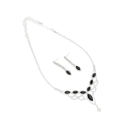 Sohi Diana Jewellery Set In Black