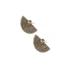 Sohi Dreamweaver Stud Earrings In Metallic