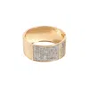 Sohi Embellished Cluster Cuff Bracelet In Silver
