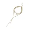 Sohi Equilibrium Jewel Necklace In Silver