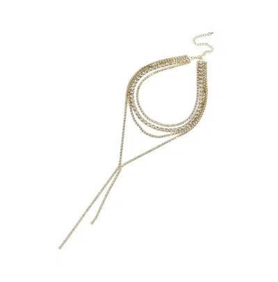 Sohi Equilibrium Jewel Necklace In Silver