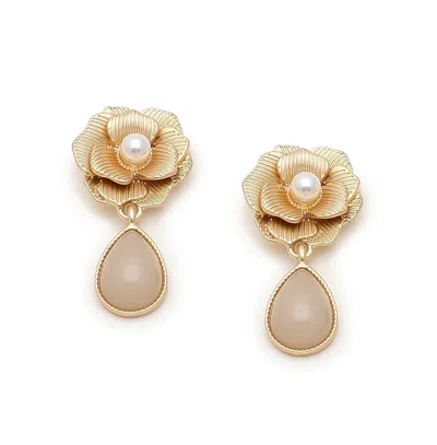 Sohi Floral Drop Earrings