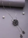 Sohi Floral Stylish Pendant In Silver