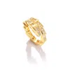 Sohi Gold Color Designer Stone Ring In Gold