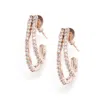 Sohi Gold Plated Designer Geometric Hoops In Gold