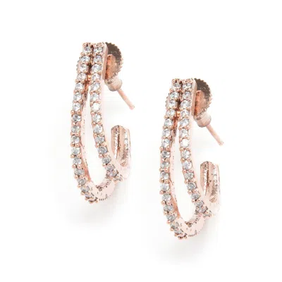 Sohi Gold Plated Designer Geometric Hoops