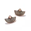 Sohi Gold Plated Designer Stud In Gold