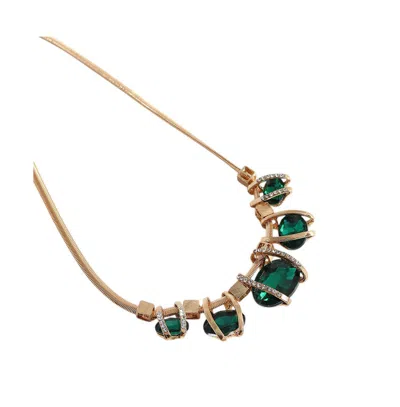 Sohi Gold-plated Jewellery Set In Green