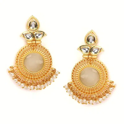Sohi Gold-plated Kundan Stone Bali