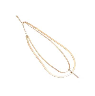 Sohi Gold-plated Layered Contemporary Necklace