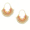 Sohi Gold-plated Meenakari Chandbalis In Gold