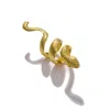 Sohi Gold-plated Snake Design Ring In Gold