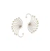 Sohi Gold-plated Swirl Stud Earrings