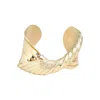 Sohi Gold-plated Twist Bracelet In Brown