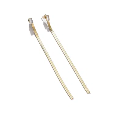 Sohi Gold-toned Contemporary Ear Cuff Earrings
