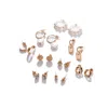 Sohi Gold-toned Contemporary Studs Earrings In Gold
