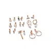 Sohi Gold-toned Contemporary Studs Earrings In Gold