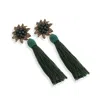 Sohi Green Color Gold Plated Party Designer Stone Drop Earring For Women's In Green